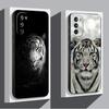 Tiger Lion Black Soft Phone Cover Case for Motorola Mot G53 G30 G51 G73 Edge 20 Pro 30 Lite G22 Edge40 G60 G60s G71 G32 G50 G52