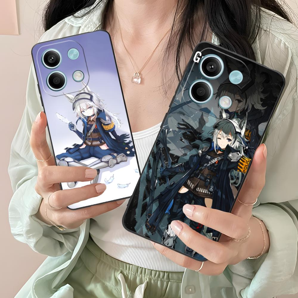 Arknights Grani Matte TPU Mobile Phone Case for Xiaomi Redmi Note 14 13 12 11 S Pro Plus 4G 5G Colorful Printing Cover
