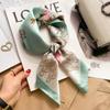 Blue and white temperament 71 small square scarf silk scarf women's new summer thin versatile fashion simple high-end scarf