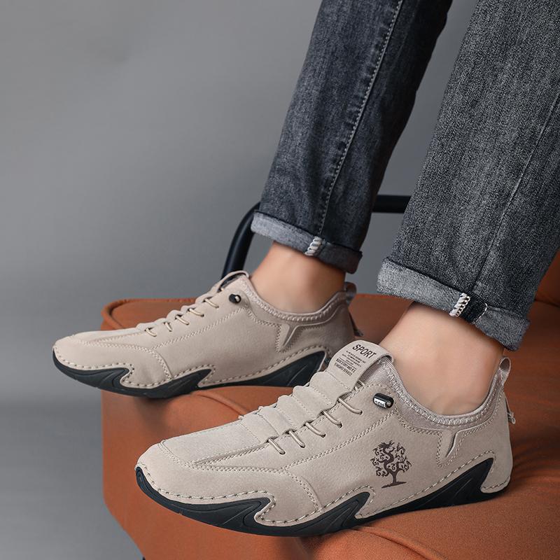 New Brand Sneakers Men's Soft Soled Casual Loafers Spring Lightweight Luxury Lazy Outdoor Hiking Driving Shoes In Large Size