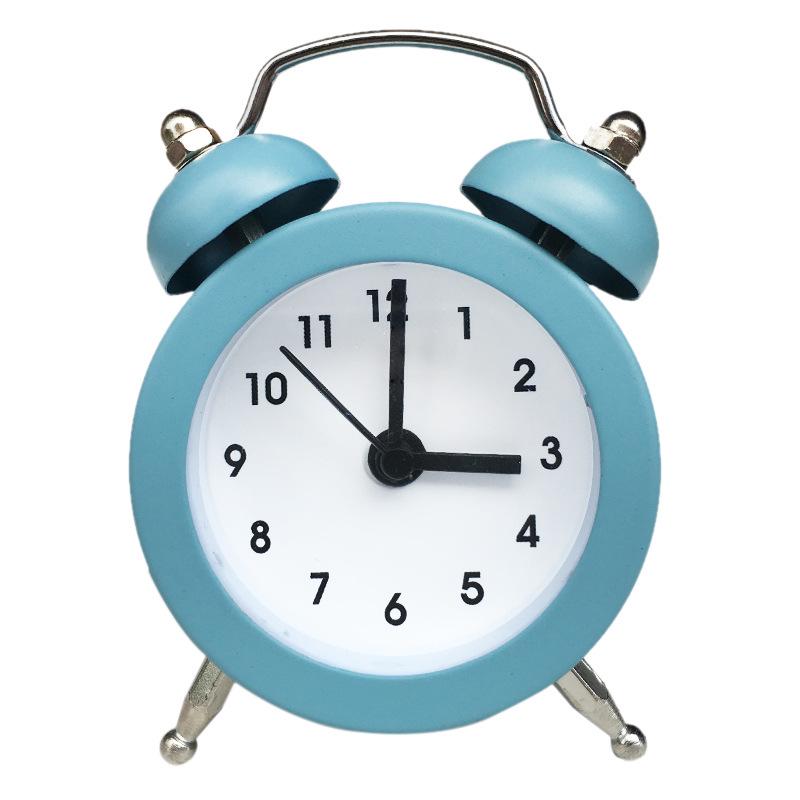 5cm Metal Quartz Alarm Clock for Kids with Customizable Face & Logo