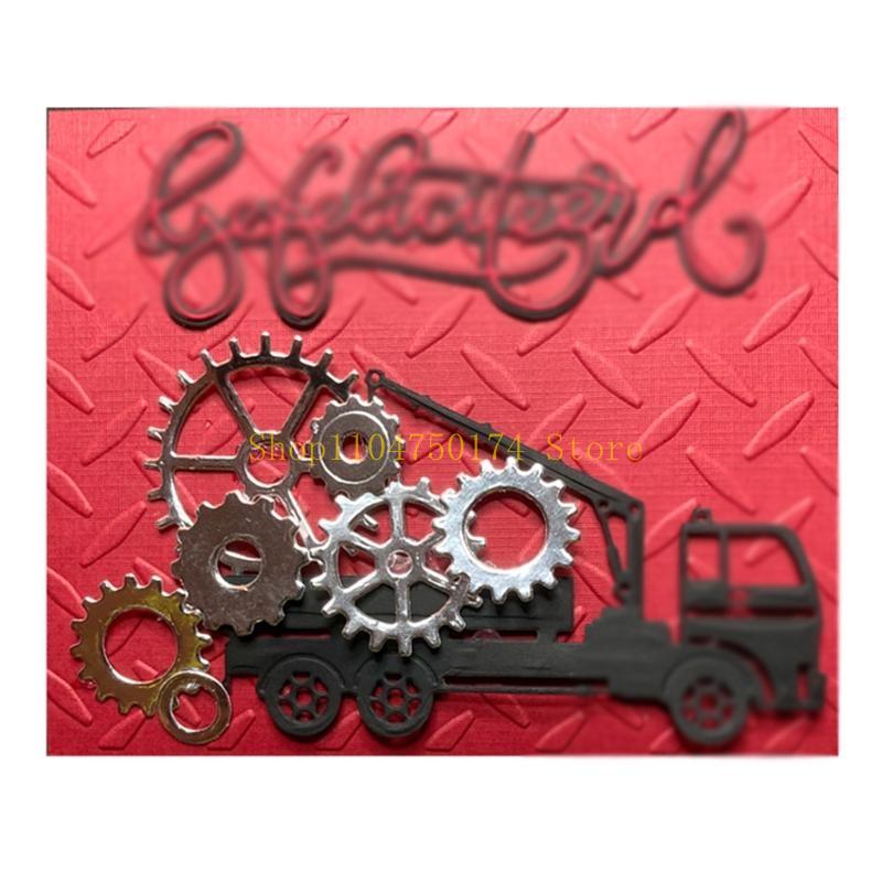 Gearwheel Cutting Dies DIY Mother s Day Valentine s Day Christmas Birthday Card top sale China Mainland