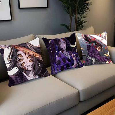 Kokushibo Anime D-Demon Slayer Kissenbezug Sofakissenbezug Zimmer Heimdekoration