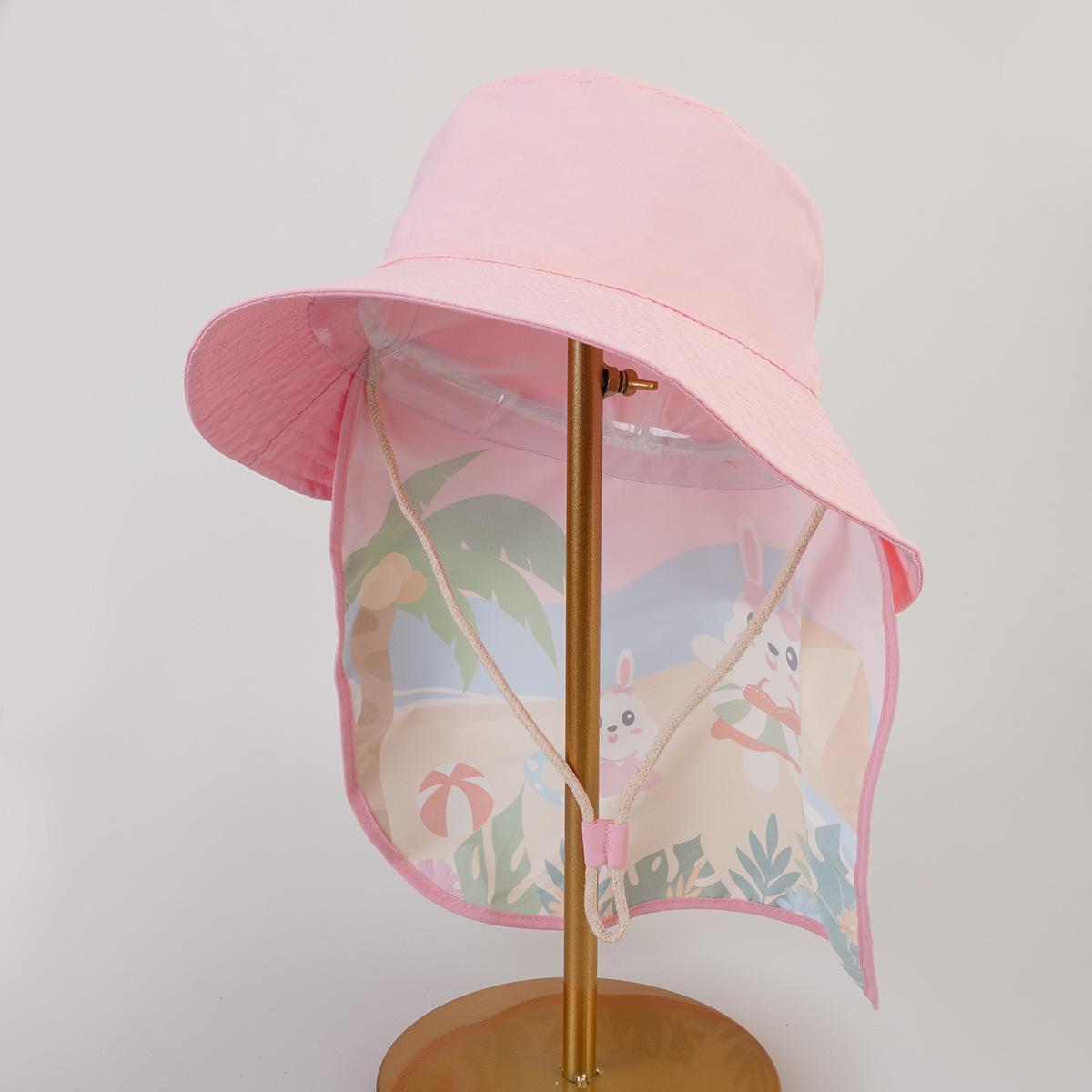 Sun hat with cape, fishing hat, children s sun protection hat, baby and toddler sun hat, boys  and girls  fisherman s hat, bucket hat Average Size（50-54）CM