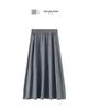 Le Kasha Fine Wool Women's Long Dress - Machine Washable, Autumn/Winter High-End Umbrella Skirt