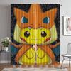 Blackout Kitchen Curtains for Bedroom Pikachus Window Curtain for Room 2 Panel Shades Home Interior Curtains Partition Living
