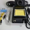 T12 Soldering Station: High-Power Digital Electric Iron with Adjustable Temperature, Sleep Mode, and Cabbage White Light, Featuring T12 Soldering Tip.