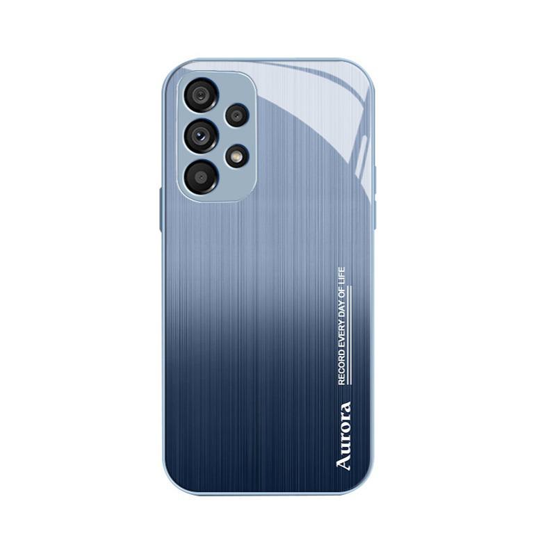 Samsung S10 Plus Aurora Stripe Glas Pro mit gebürsteter Textur