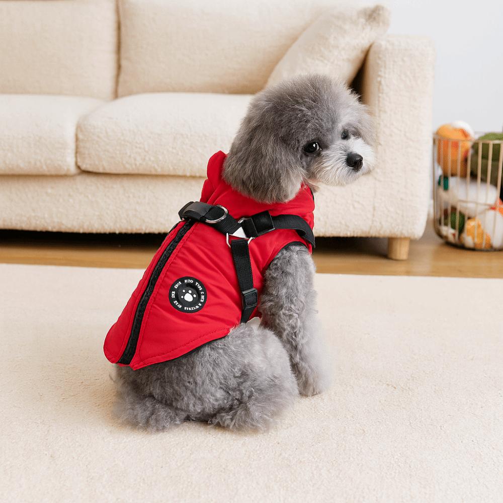 Puppy Outfit Adjustable Dogs Down Clothes Thicken Warm Dog Coat Windproof Soft Dog Jacket Winter