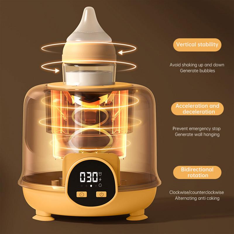 Electric Baby Milk Shaker Automatic Low Noise Milk Bottle Mixer Without Bubbles 360-degree Bidirectional Charging Milk Mixer