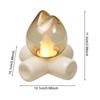 Realistic Flame Lamp Desk Light with Flickering Fires Effect USB Campfire Night Light Vintage Style Table Lamp for Bedroom Decor