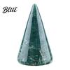Cone Shaped Ring Holder Crystal Natural Stone Stand Elegant Shape