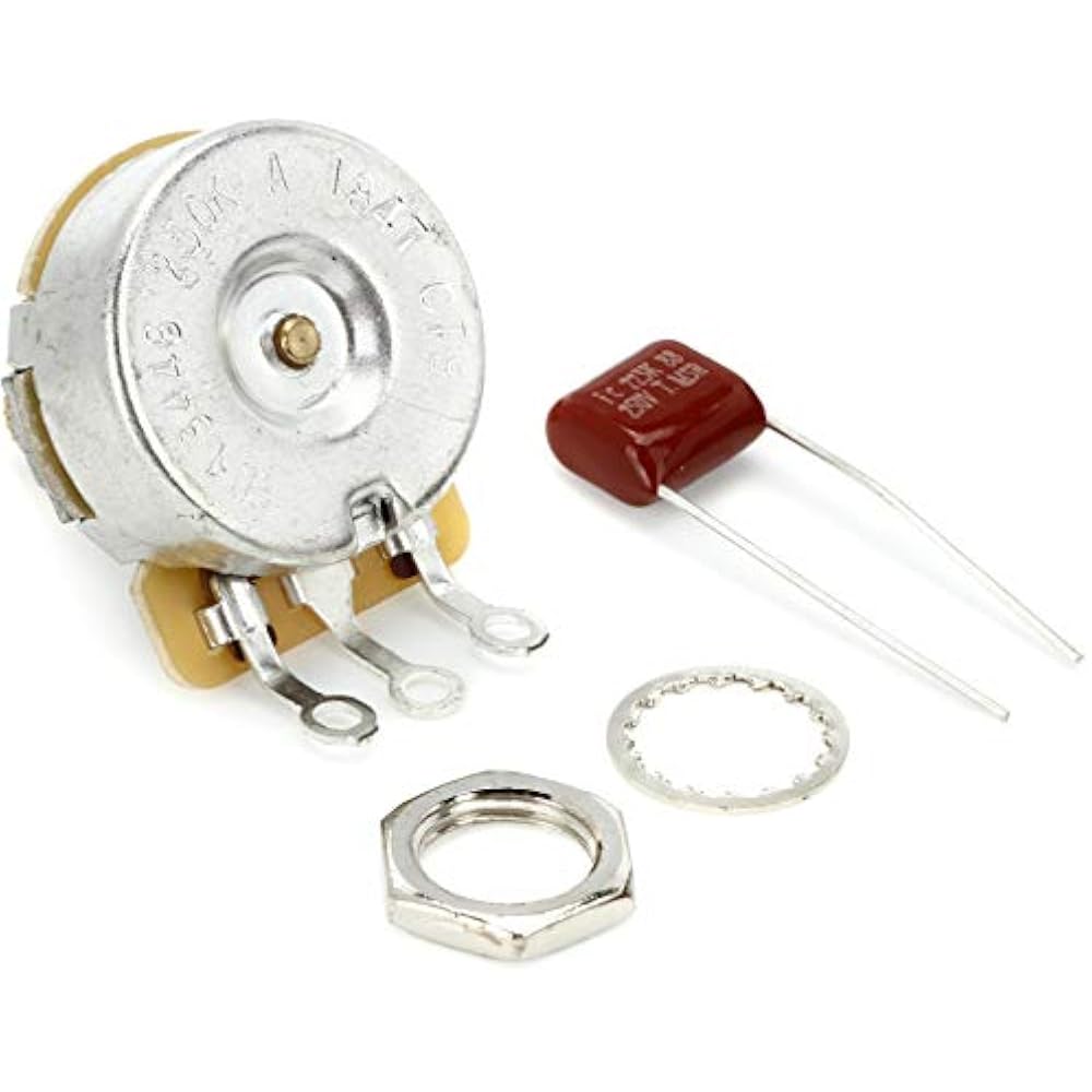 Fender Parts Pure Vintage 250K Split Shaft Potentiometer with Mounting Hardware