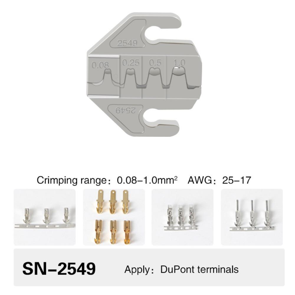 Replacement Crimping Tool 4mm Slot Wire Crimper Jaws High Quality Jaw Tool  for Crimping Terminals