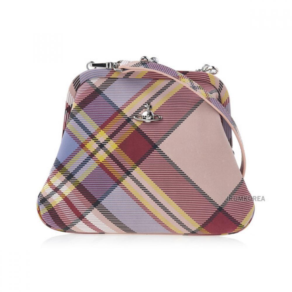 

Vivienne WeStwood Women S Plaid Pattern Clutch Bag 4b01000aw L00a9 K303 ONE SIZE