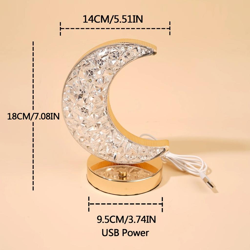 Mond Schreibtischlampe, Touch-gesteuerte Dreifarben-Geschenk-Schreibtischlampe, Schlafzimmer Nachttisch Dekorative Atmosphäre Schreibtischlampe