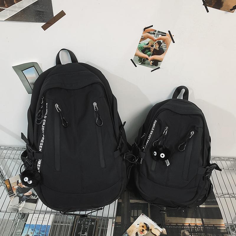 Herren Einfarbig Rucksack Mittelschüler Schultasche Damen Reise Rucksack