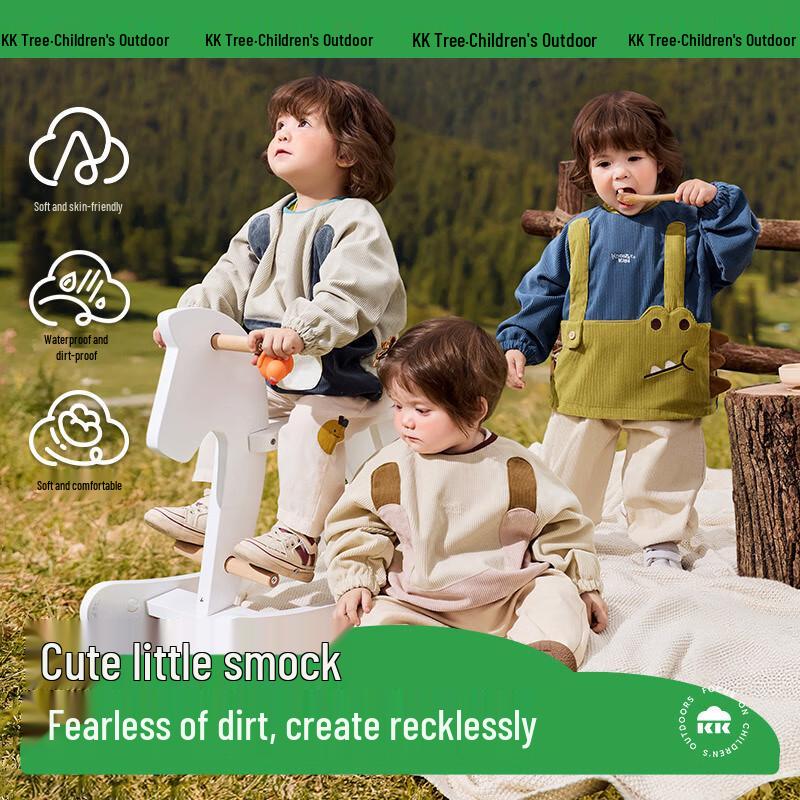 Kocotree Baby Waterproof Feeding Smock Bib S
