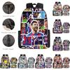Hot-selling Digital Printing Messi School Bag Set Breathable Durable Cute Style