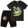 WA1460 Kids Girls Boys Buzz Lightyear Print Short Sleeves T-shirt Shorts Sets