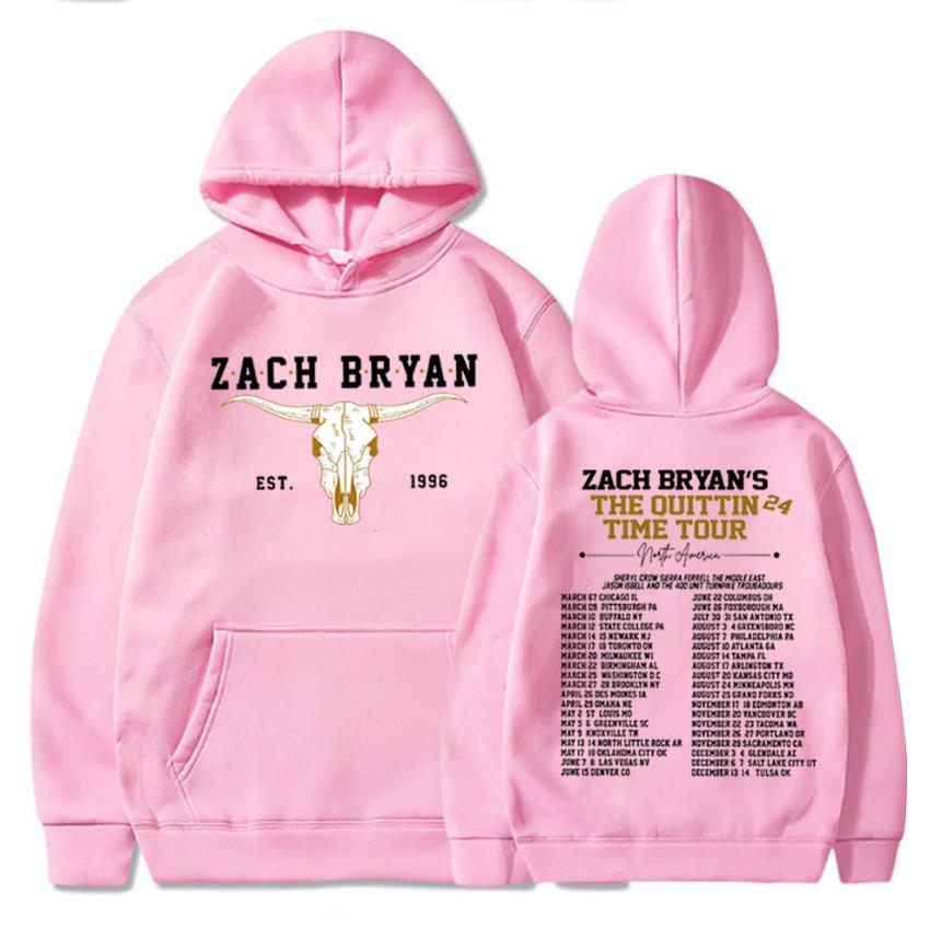 Setwear Zach Bryan The Quittin Time Tour  Hoodie Merch