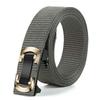 Men'S Toothless Automatic Buckle Woven Canvas Belt Belt Casual Nylon Tactical Pants Belt Military Training Outdoor Belt