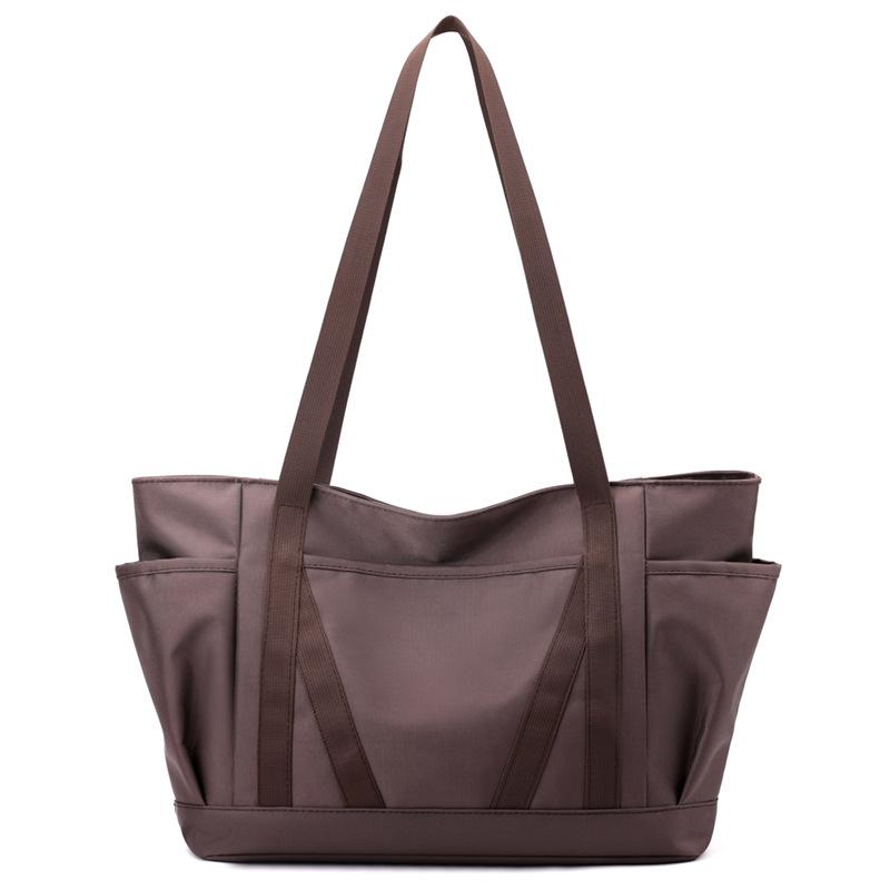 

Женская сумка, легкая, нейлоновая, большая, вместительная, сумка через плечо коричневый