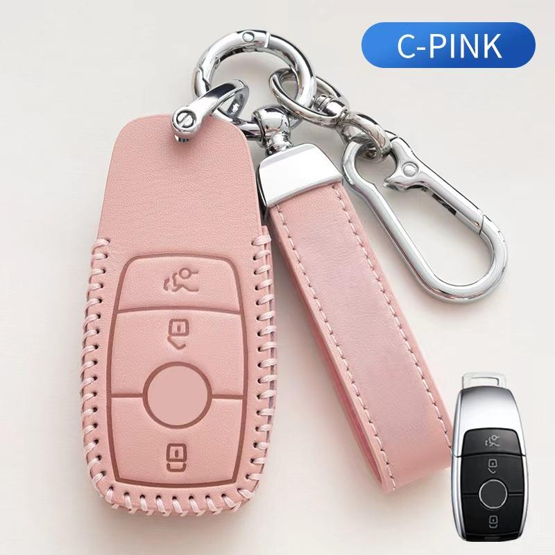 

Oli Leather Car Remote Key Case Cover Shell Fob For A C E S G Class W177 W205 W213 X167 W222 CLA GLE GLB GLS AMG