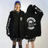 Sweat à capuche crâne Black Label Society Hommes Vintage Coupe ample Pull Sweatshirt Streetwear