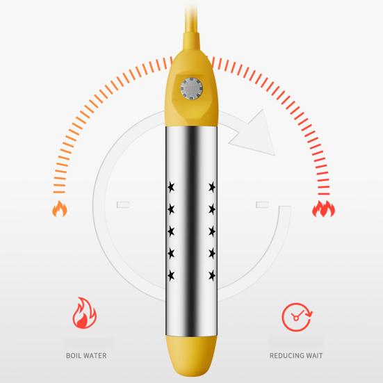 Water Heater Intelligent Temperature Control Rapid Warming Uniform Heat Dissipation Anti-scalding EU Plug Boiling Rod for Home