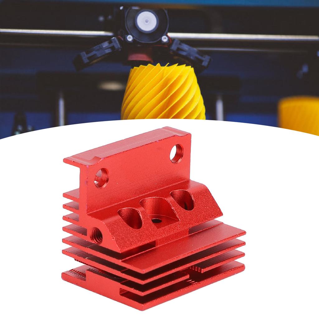 Efficient Extruder Heat Sink Block, Aluminum Alloy Cooling for K1 3D Printer Ceramic Hotend, Compatible with Ceramic Hotend for K1 3D Printer