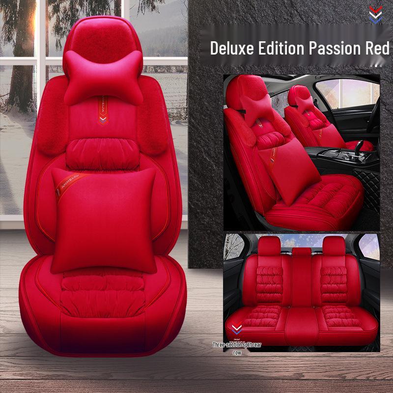 Universal Plush Winter Car Seat Cover - Full Surround Comfort Cushion