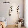 Metal Hat Rack Wall Mount Clothes Hanger Rack Universal Coat Rack  Bedroom