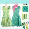 Joy Happy Emotion Cosplay Costume Dress Halloween Stage Performance Outfit