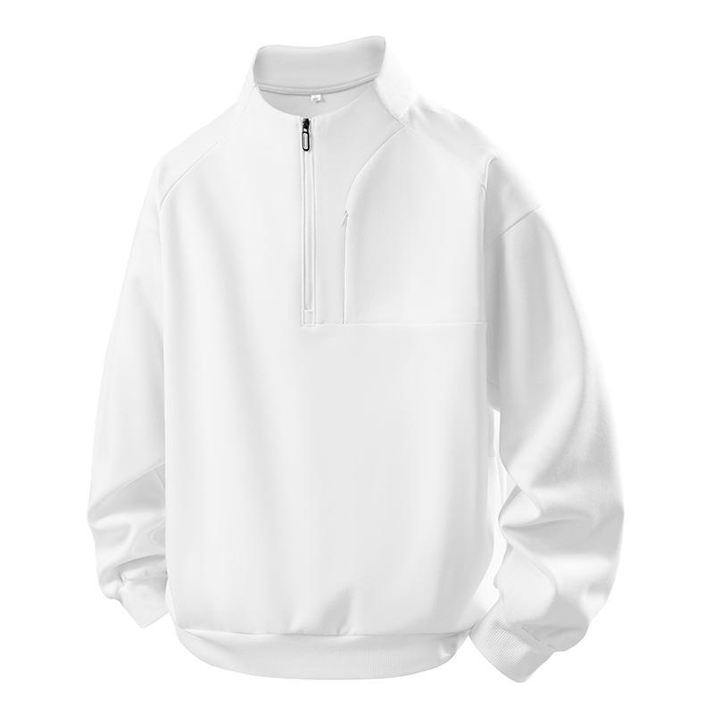 Half Zipper Stand-up Neck Sweater Men's New Spring, Autumn and Winter Outer Wear with Long Sleeves