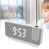 Projection Alarm Clock Time Date Temperature Display 180 Degree Wide Angle HD LED Screen Projectable Clock for Home