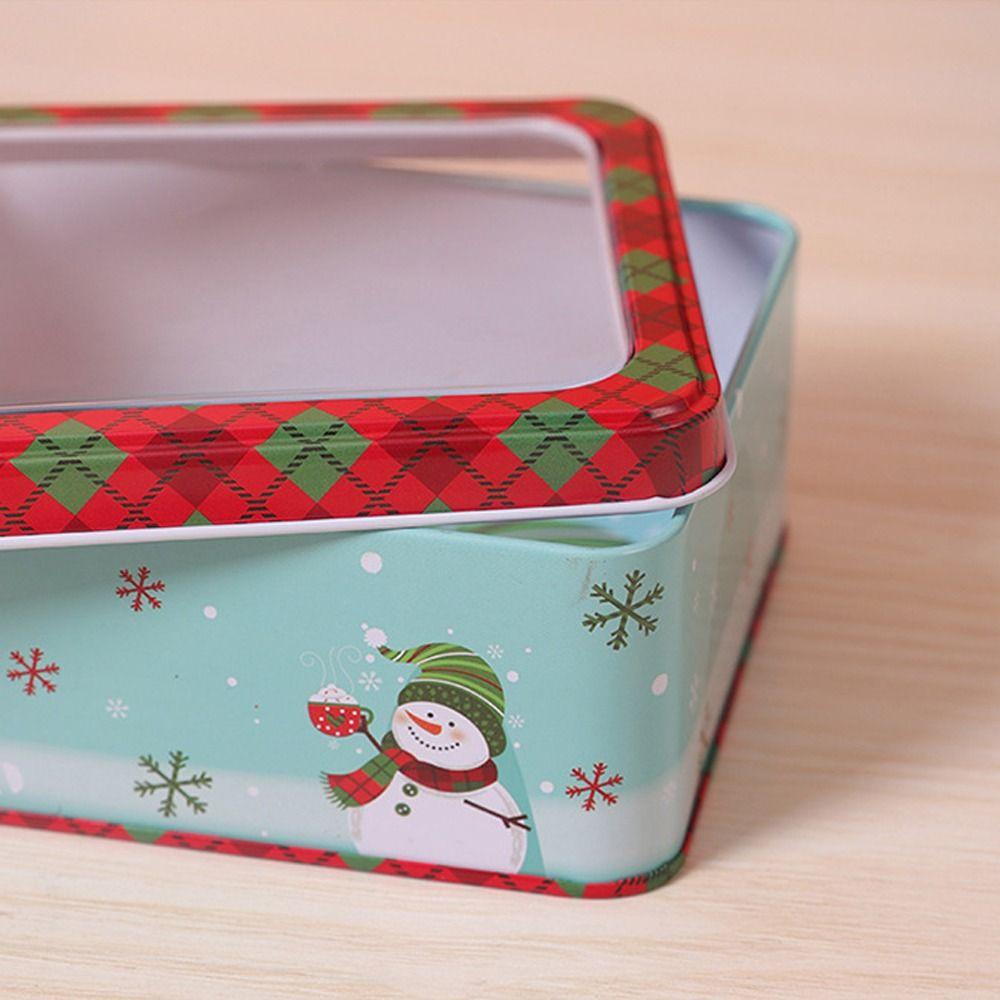 Christmas Baking Cookies Box Rectangular Candy Box Popular Tin Box