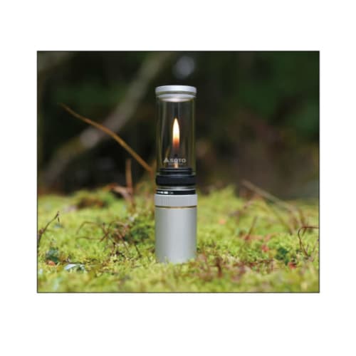 SOTO Made in Japan Kerze Wind Gas Laterne Fülltank Aufbewahrungskoffer inklusive wählbarer Brennstoff (OD-Dose, CB-Dose, Feuerzeuggas) Kompakte Outdoor-Katastrophe P
