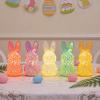 3D Printed Rabbit Lamp Hollow Bunny Night Light for Kid's Room Bedroom Nursery Easter Party Table