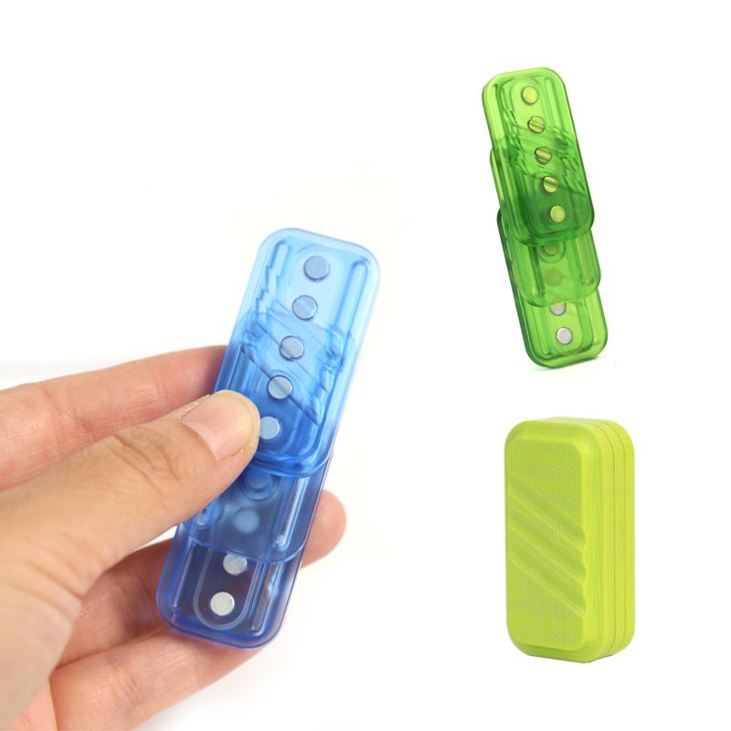 Magnetic Push Card Mechanical Slider Pushing Plate Haptic Coin EDC Stress Relief Toy Relieve Antistresse Fidget Decompression