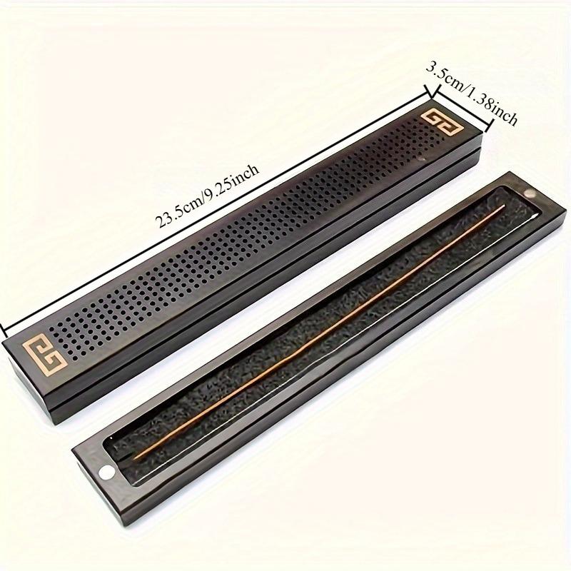 [Räuchergefäß] Handgefertigtes Kreatives Holz Aromatherapie Räucherstäbchenhalter Hohlräuchergefäß Holz Weihrauchbrenner Box