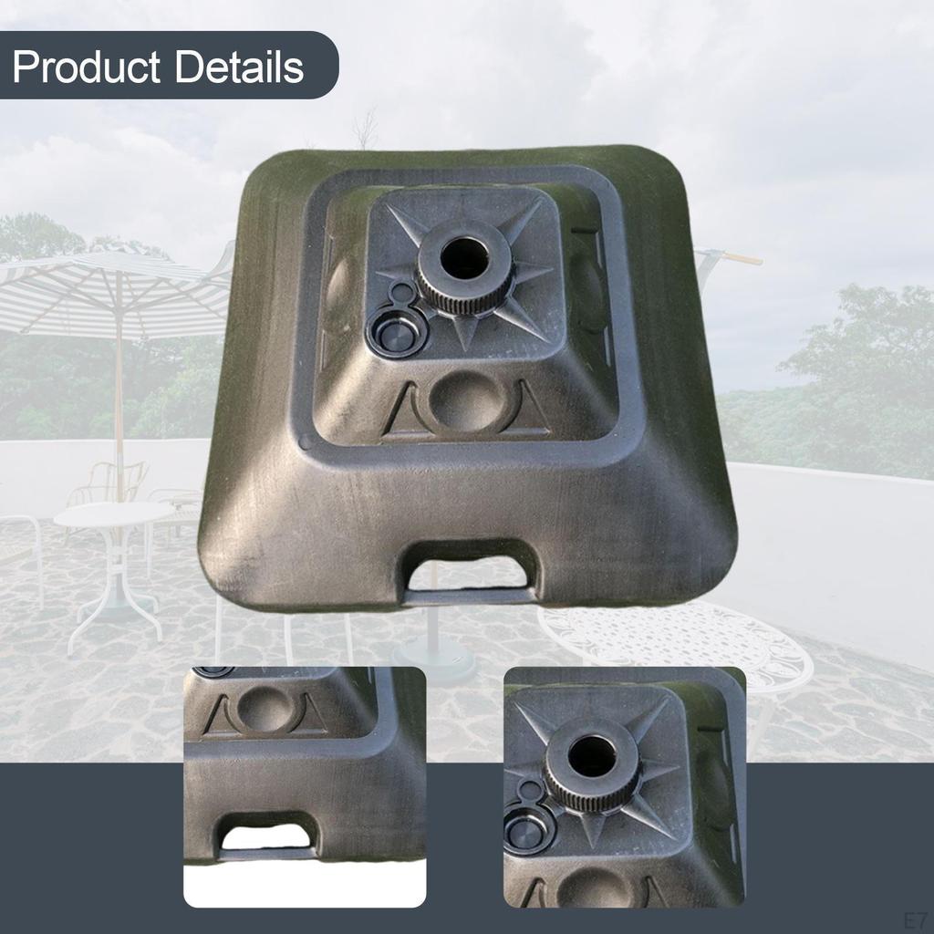Patio Umbrella Base Pole Holder Fillable Accessories Water Filled Stand for Deck Fishing