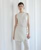 BIBYSEOB Linen Sleeveless Blouse Oatmeal [T62]