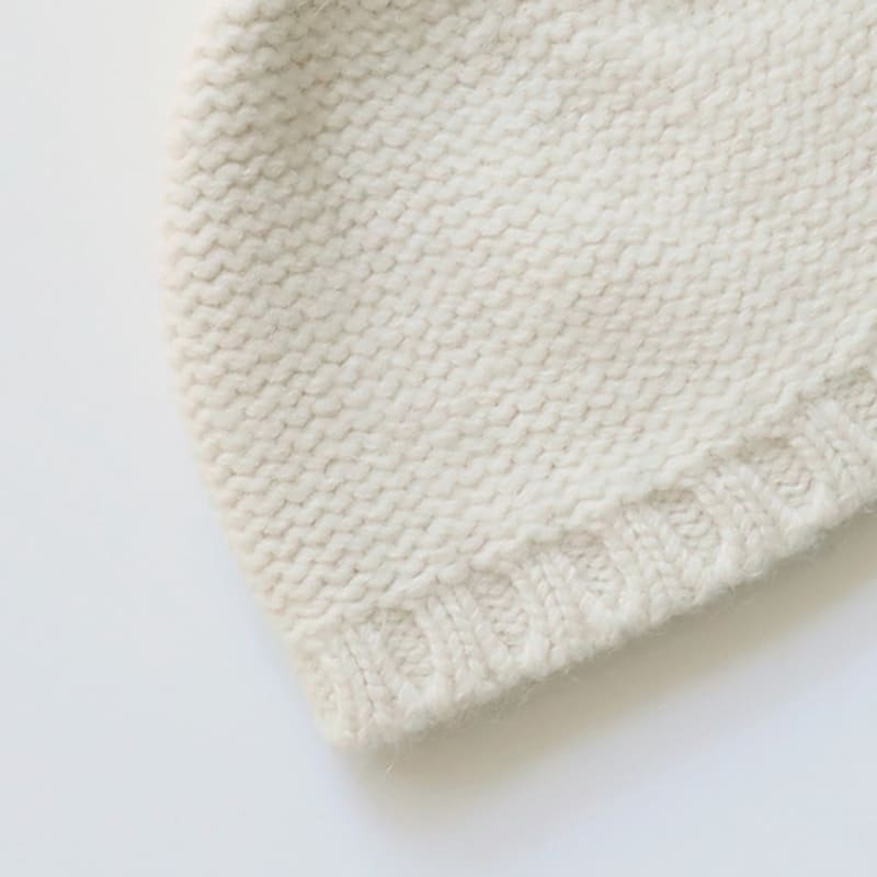 NOTHING WRITTEN Alpaca Knit Beanie (Ivory)