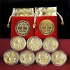 Year Of The Goat Commemorative Medal 2027 Zodiac Sheep Imitation Gold Foil Souvenir Coin New Year Gift