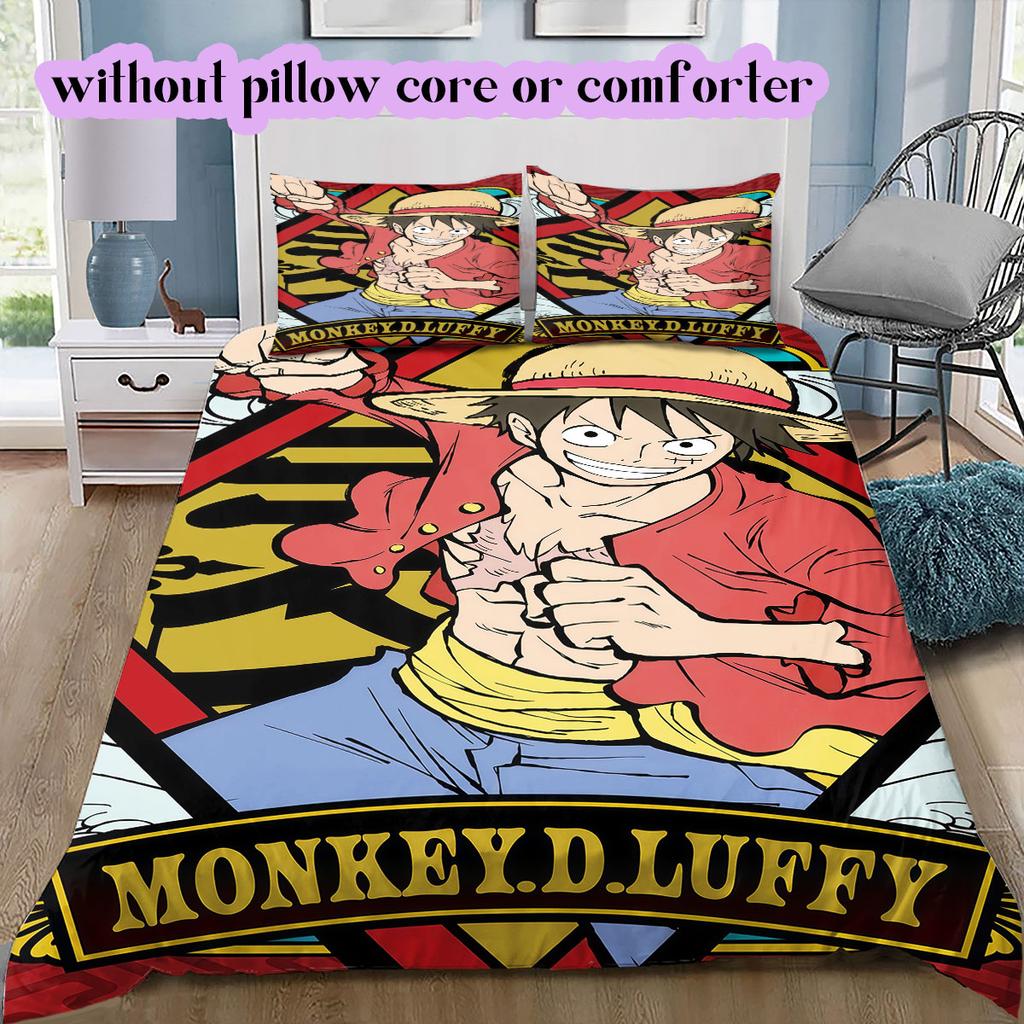 Copripiumino Morbido e Confortevole Anime OnePiece, Set Biancheria da Letto per Bambini Regalo, Misura Extra Larga, Varie Misure Disponibili