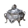 Antique Finish Trinket Case Four Footed Base Treasure Storage Case Vintage Jewelry Chest  Birthday