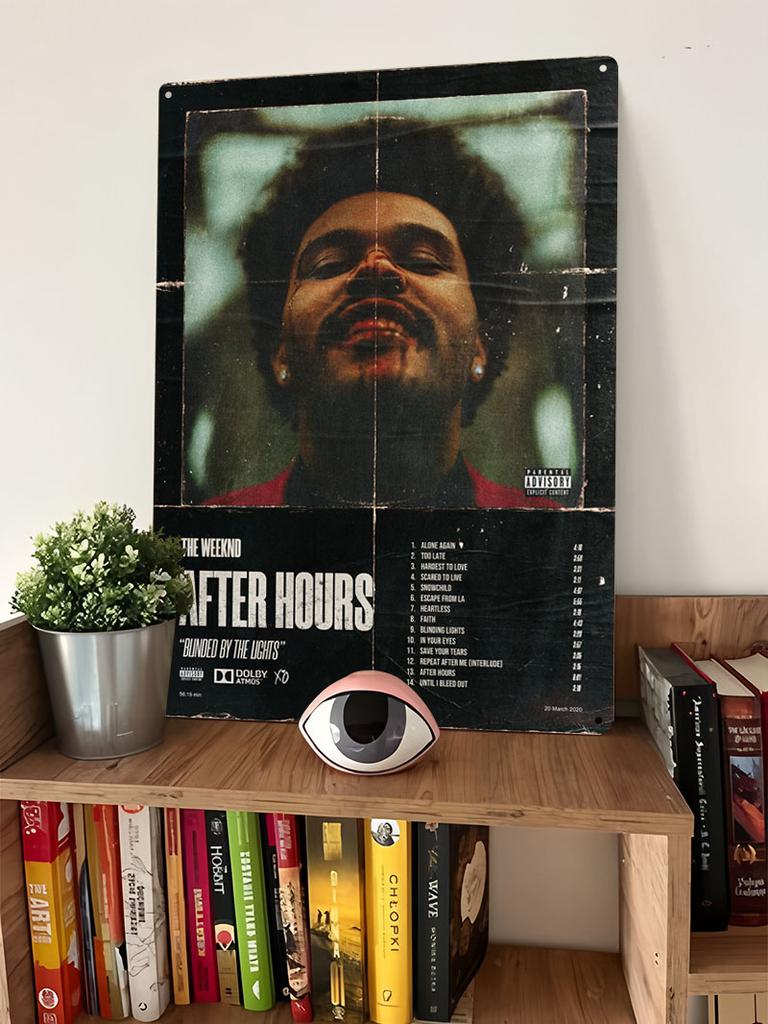 The Weeknd After Hours Poster TV Series Tinplate Sign Vintage Metal Plate Customized Metal Signs for Home Room Wall Art Retro