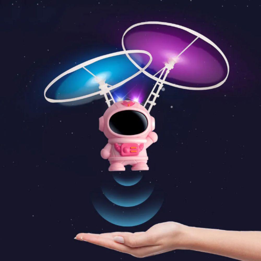 Dual Wings Flying Robot Toy Colorful Luminous Spinning Gyro Fingertip Gyro  Kids Gifts