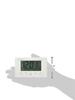 RHYTHM Alarm mit Thermometer und Fit Wave x 12 x 8RZ166SR03 Uhr, Funkuhr, Hygrometer, Smart, Weiß, 7.7 5.4 cm,